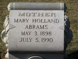 Mary <I>Holland</I> Abrams 