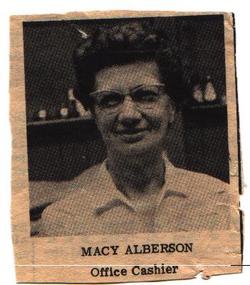Mary Macie <I>Clayton</I> Albertson 