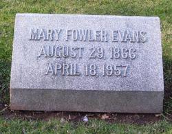Mary <I>Fowler</I> Evans 