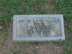 Annie Lane <I>Miller</I> Ashfield 
