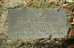 SFC Fred Leon Anderson 