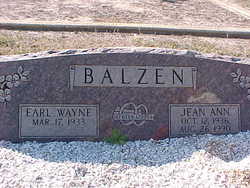 Jean Ann <I>Williams</I> Balzen 