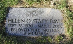 Helen <I>O'Stafy</I> Davis 