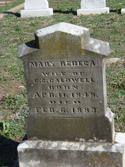 Mary Rebecca <I>Hill</I> Caldwell 