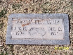 Martha Dell <I>Howard</I> Tatum 
