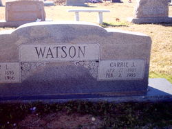 Carrie J <I>Miller</I> Watson 