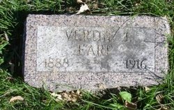 Verdie Jane <I>Bardrick</I> Earp 