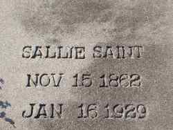 Sarah Ann “Sallie” <I>Payne</I> Saint 