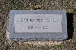 Jane Artelia “Jennie” <I>Garner</I> Kennedy 