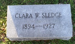 Clara <I>Wesson</I> Sledge 