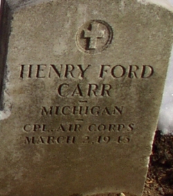CPL Henry Ford Carr 