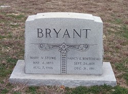 Mary Vance <I>Stowe</I> Bryant 