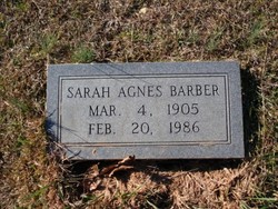 Sarah Agnes <I>Burton</I> Barber 