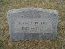Julia Ann <I>Weatherwax</I> Peters 