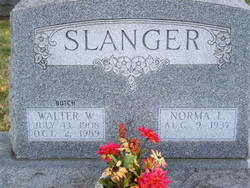 Walter W “Butch” Slanger 