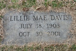 Lillie Mae <I>Lee</I> Davis 