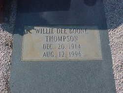 Willie Dee <I>Boone</I> Thompson 