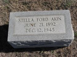 Stella Elizabeth “Lizzie” <I>Ford</I> Akin 