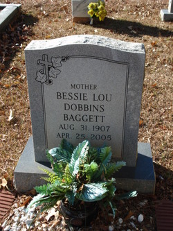 Bessie Lou <I>Dobbins</I> Baggett 
