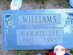 Mammie Lee <I>Grant</I> Williams 