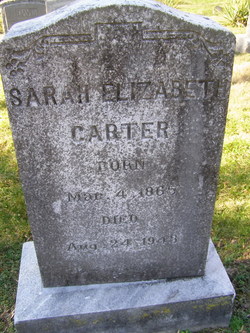 Sarah Elizabeth Carter 
