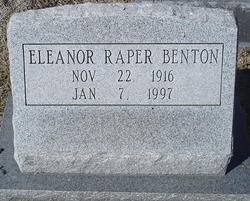 Eleanor <I>Raper</I> Benton 