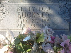 Betty Louise <I>Allen</I> Buckner 