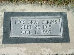 Lois Alva <I>Gray</I> Elkins 