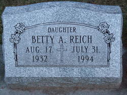 Betty A REICH 