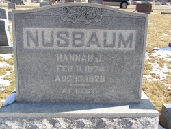 Hannah Jane <I>Welker</I> Nusbaum 