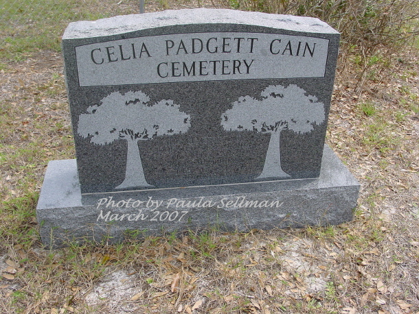 Celia Padgett Cain Cemetery