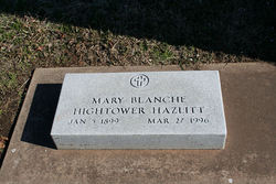 Mary Blanche <I>Hightower</I> Hazlitt 