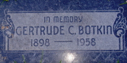 Gertrude Catherine <I>Meadows</I> Botkin 