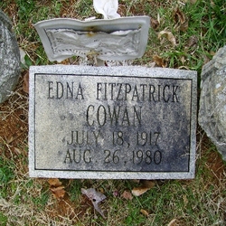 Edna <I>Fitzpatrick</I> Cowan 