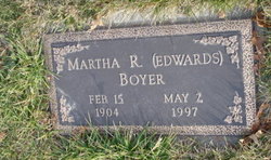 Martha R <I>Edwards</I> Boyer 