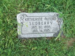Katherine <I>Alford</I> Sudberry 