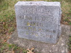 Maria Louisa <I>Brown</I> Baker 