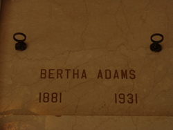Bertha <I>Lombard</I> Adams 