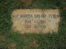 Mae Martin <I>Bryant</I> Tyson 