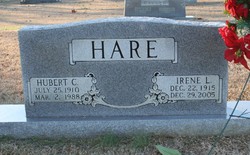 Irene <I>Lester</I> Hare 