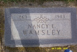 Nancy Elizabeth <I>Bolick</I> Wamsley 