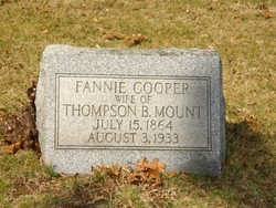 Fannie <I>Cooper</I> Mount 