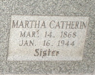 Martha “Mattie” <I>Kermode</I> Catherin 