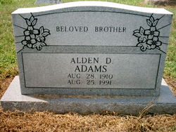 Alden D Adams 