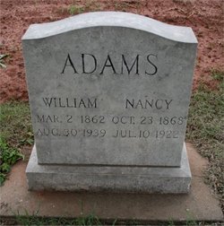 Nancy Ellen <I>Willey</I> Adams 
