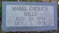 Mabel <I>Crouch</I> Mills 