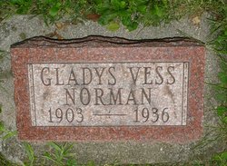 Gladys Elizabeth <I>Vess</I> Norman 