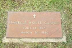 Martha Isabelle “Belle” <I>Wolfe</I> Carnes 