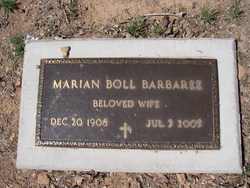 Marian Mead <I>Boll</I> Barbaree 