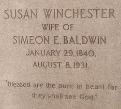 Susan <I>Winchester</I> Baldwin 